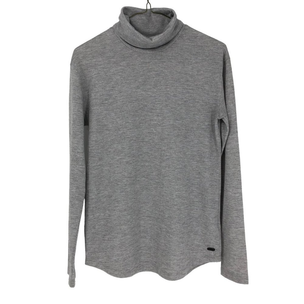 Roots Heathered Light Grey Lightweight Longsleeve Turtleneck Loose fit size XS